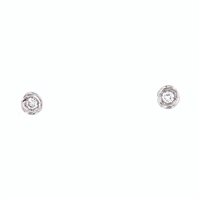 Vicenza - Piazzetta Palladio 2 - Boucles d'oreilles Golay Femme Calla in Or blanc Diamante 0.10 Ct OIM34 0.10 F SI - OIM34 0.10 F SI